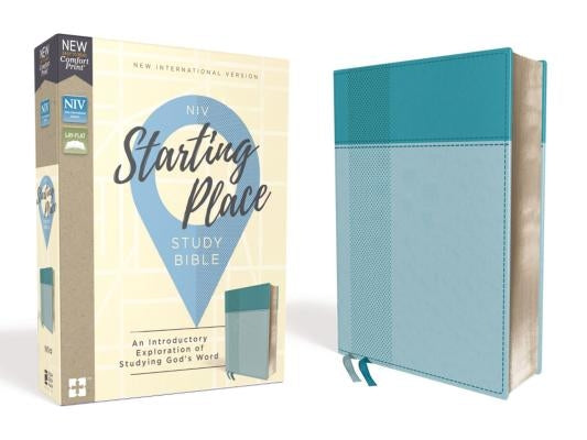 Niv, Starting Place Study Bible, Leathersoft, Blue, Comfort Print: An Introductory Exploration of Studying God's Word by Zondervan