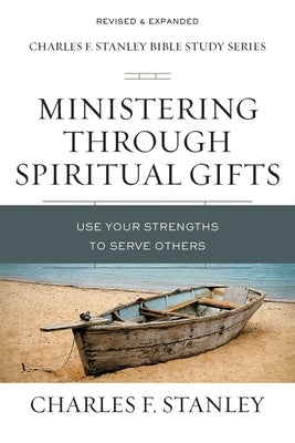 Book cover for "Ministering Through Spiritual Gifts" by HarperChristian Resources, featuring a spiritual-themed design.