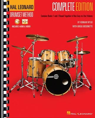 Hal Leonard Drumset Method - Complete Edition: Books 1 & 2 with Video and Audio by Wylie, Kennan