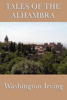 Paperback copy of Tales of the Alhambra by SMK Books, showing the book cover with intricate design and title.