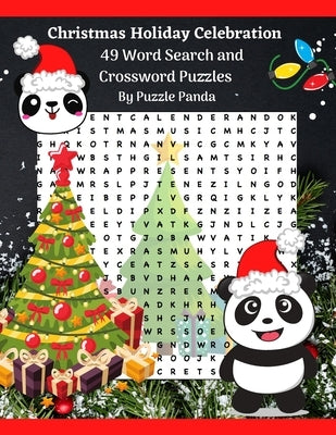 Christmas Holiday Celebration Word Search & Cross Word Puzzles By Puzzle Panda Paperback Independently Published