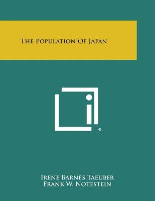 The Population of Japan Paperback Literary Licensing, LLC