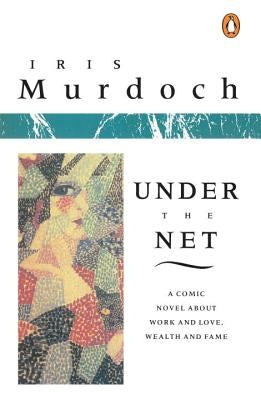 Cover image of Penguin Books' "Under the Net" novel, featuring a vintage-style illustration on the book's front.