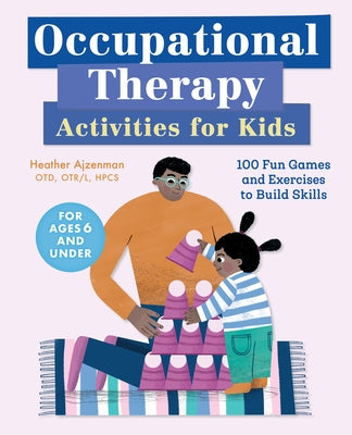 Paperback book titled "Occupational Therapy Activities for Kids" by Rockridge Press, featuring colorful fun game illustrations on the cover.