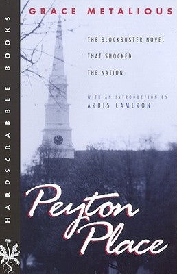 Paperback of Peyton Place book by Northeastern University Press showing the cover with title and author text.