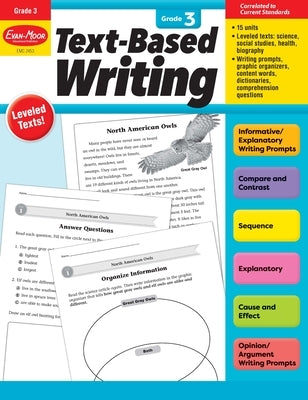 Text-Based Writing, Grade 3 Teacher Resource by Evan-Moor Corporation