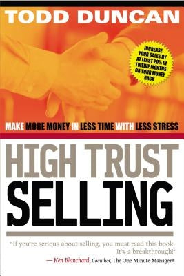 Cover image of "High Trust Selling" by HarperCollins Leadership, featuring a professional book cover with bold title text.