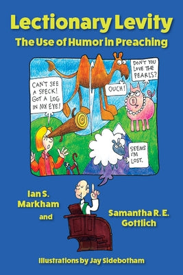 Paperback book titled "Lectionary Levity: The Use of Humor in Preaching" by Church Publishing with a colorful cover design.