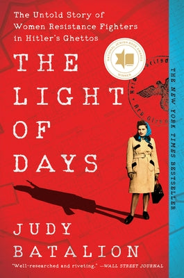 Paperback book titled "The Light of Days" by William Morrow & Company, featuring a cover with historical imagery of women resistance fighters.