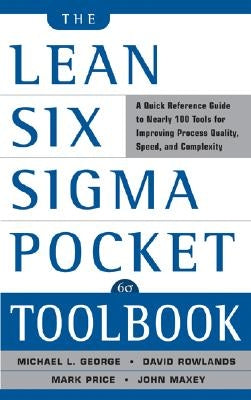 Paperback Lean Six Sigma Pocket Toolbook by McGraw-Hill Companies, showing the cover with title and tools for quality improvement.