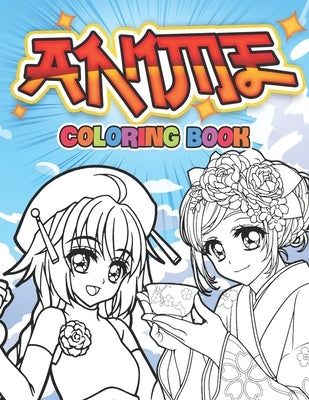 Anime Coloring book: 50 pages of beautiful characters to color Paperback Independently Published