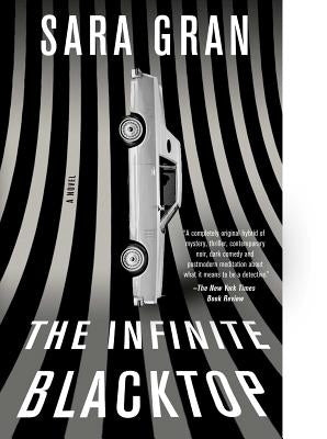 The Infinite Blacktop book by Washington Square Press showing a sleek black cover with white text.