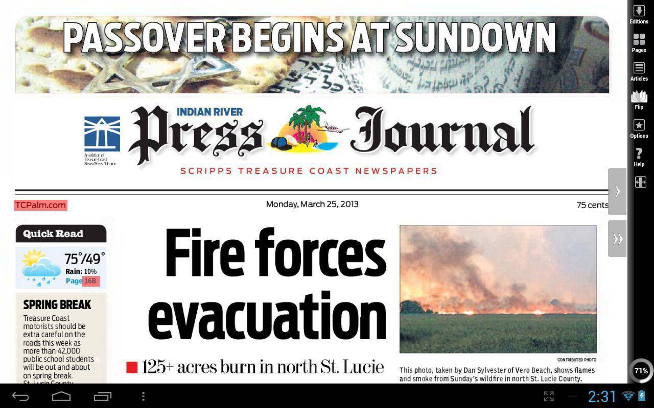 Indian River Press Journal Sunday Only Delivery For 12 Weeks - SureShot Books Publishing LLC