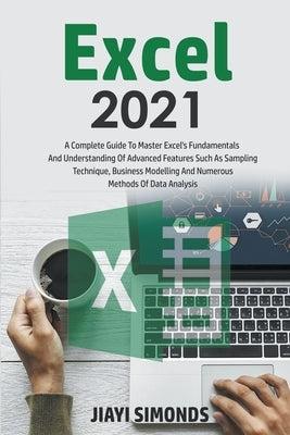 Excel 2021 paperback manual by Jiayi Simonds with cover image featuring the book's title and design.
