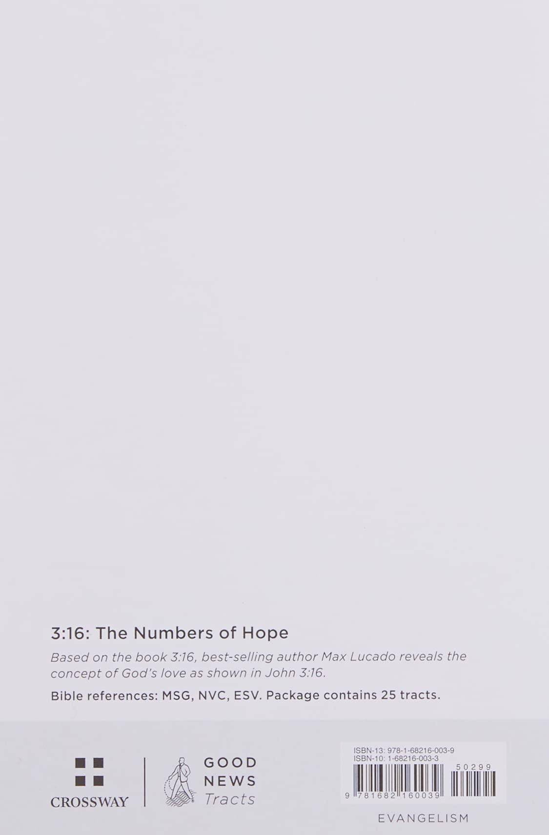 3:16: The Numbers of Hope (Pack of 25): The Numbers of Hope - SureShot Books Publishing LLC