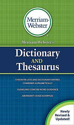 Merriam-Webster's Dictionary and Thesaurus - New Edition - SureShot Books Publishing LLC