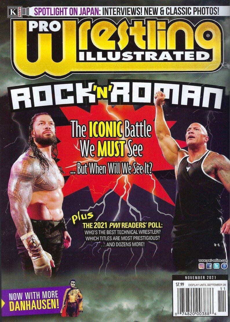 Pro Wrestling Illustrated Magazine Nov 2021 - SureShot Books Publishing LLC