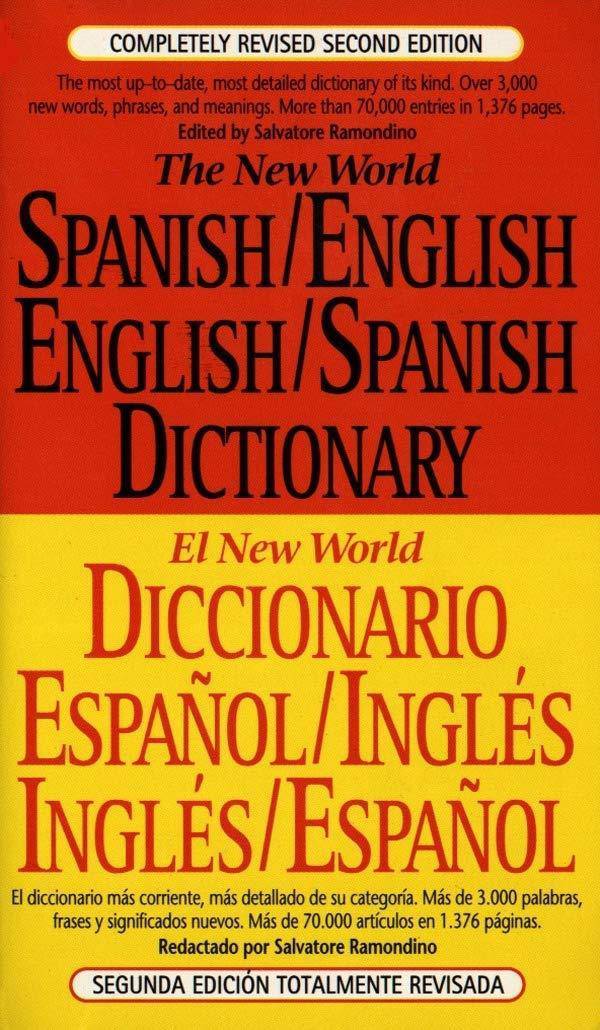 New World Spanish-English, English-Spanish Dictionary (Revised) - SureShot Books Publishing LLC