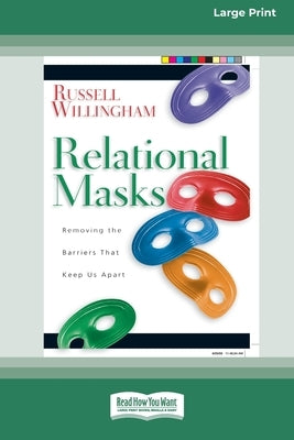 Paperback of "Relational Mask" by ReadHowYouWant, large print edition showing the cover with title and author text.