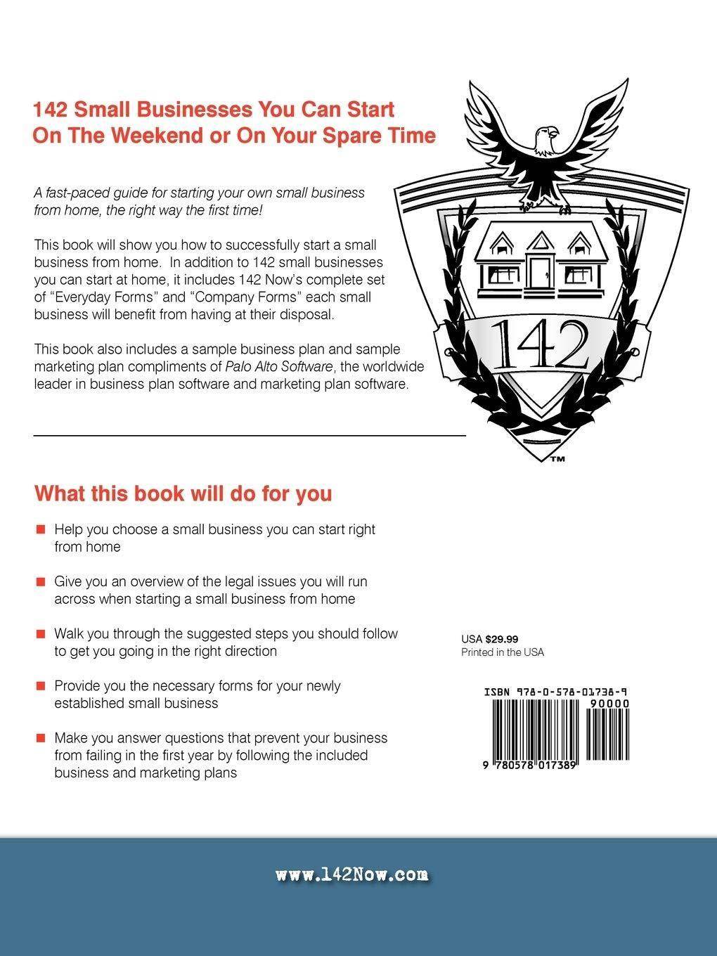 142 Small Businesses You Can Start On The Weekend or On Your Spa - SureShot Books Publishing LLC