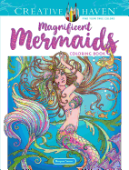 Creative Haven Magnificent Mermaids Coloring Book Marjorie Sarnat