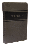 KJV, Deluxe Gift Bible, Imitation Leather, Gray, Red Letter Edit - SureShot Books Publishing LLC