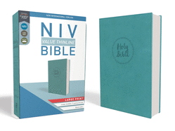 NIV, Value Thinline Bible, Large Print, Imitation Leather, Blue - SureShot Books Publishing LLC