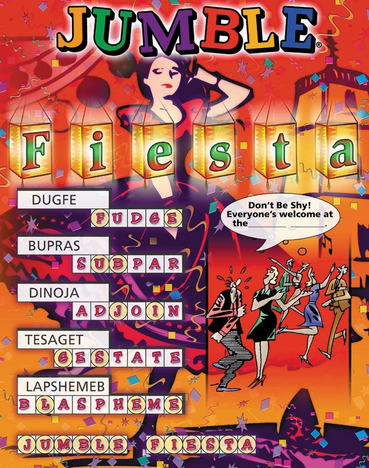 Jumble Fiesta: A Celebration of Jumbling Fun Games-Puzzles-Word Games Tribune Media Services