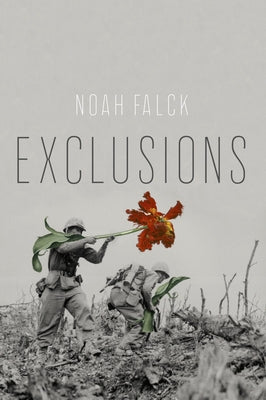 Paperback book titled "Exclusions" by Tupelo Press, showing the front cover with artistic design and title text.